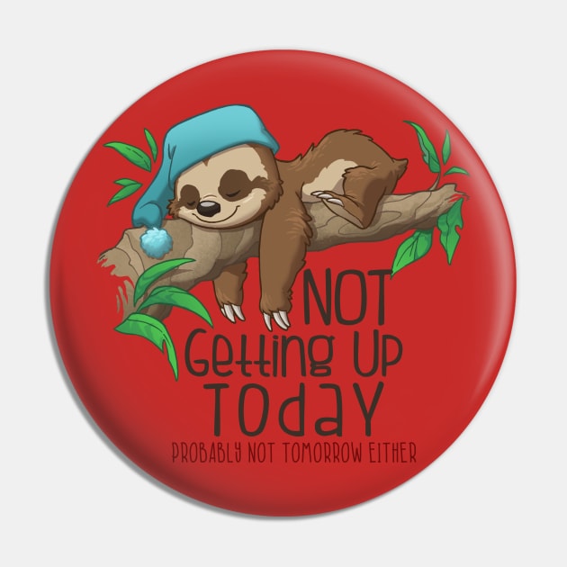 Sleepy Sloth Pin by Dooomcat