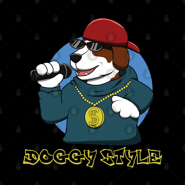 Dog Rap Funny Rapper Music Doggy Style Drawing Meme by jkshirts