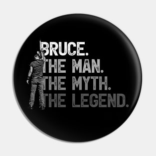 Bruce Springsteen [Grayscale] Pin