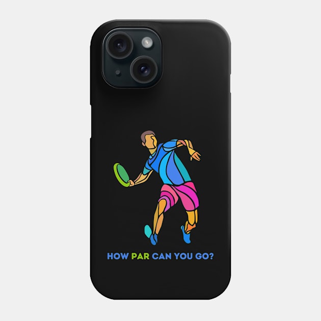 Fun disk golf illustration Phone Case by Ieva Li ART