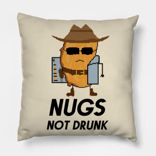 Chicken Nuggets Nugs Not Drugs- COWBOY T-Shirt Pillow
