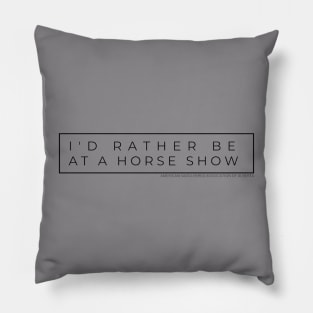 Horse Show Girl Pillow