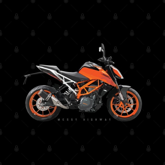 KTM 390 Duke orange, sn by MessyHighway