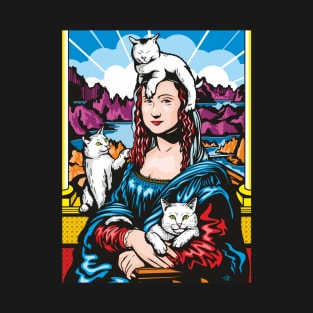 Mona Lisa With Cats T-Shirt