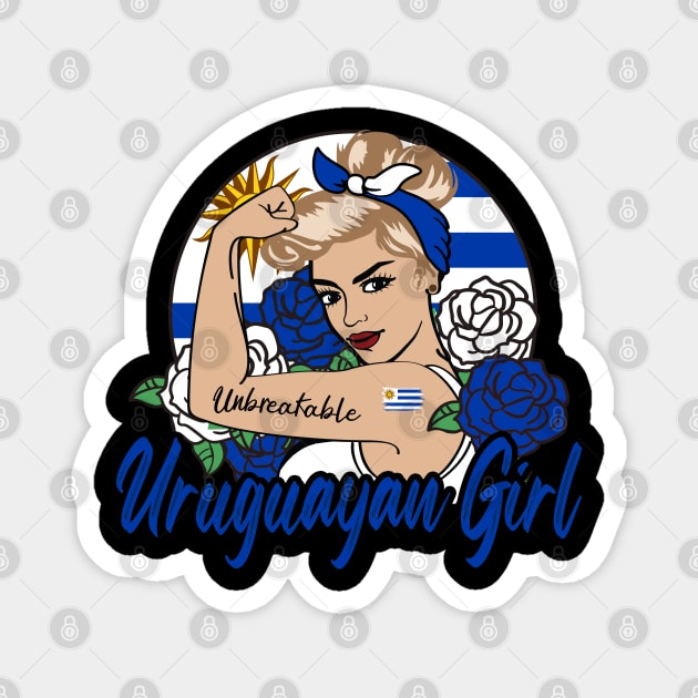 Uruguayan Girl Magnet by JayD World