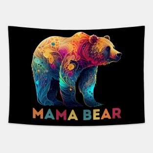 Mama Bear Abstract Design Tapestry