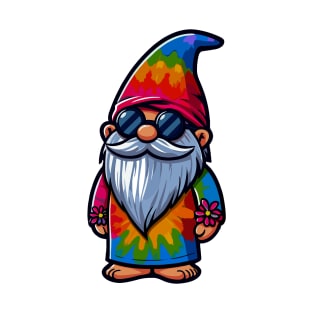 Embrace Peace With Funny Retro Hippie Tie Dye Gnome T-Shirt