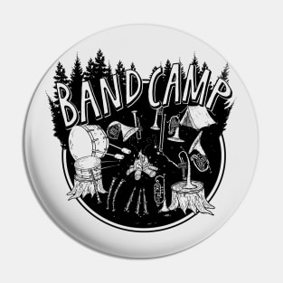 Band Camp - Camping Instruments (Black) Pin