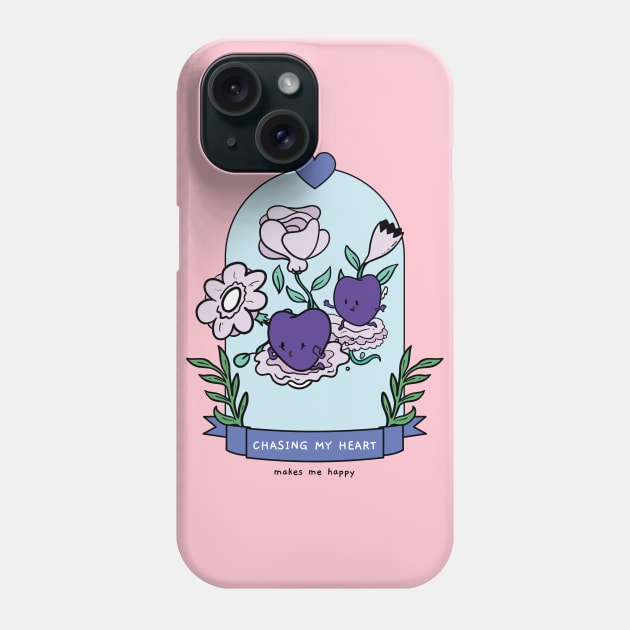 Heart Chasing - Hearts in a Glass Jar Phone Case by JettDes