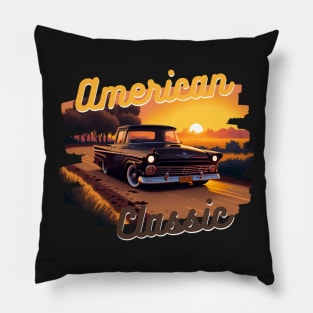 American Classic Car Inspired by the Ford Ranchero Pillow