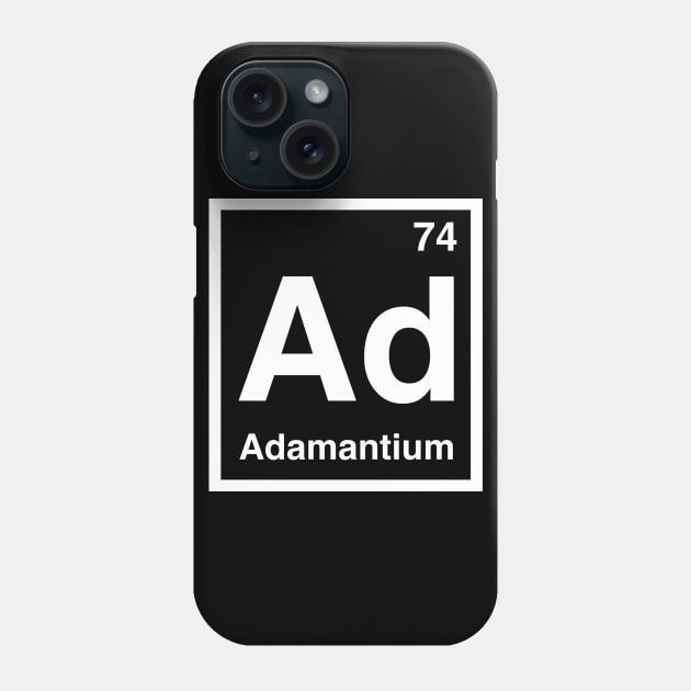 Adamantium Phone Case by dumb stuff, fun stuff