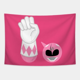 PINK RANGER hand-power Tapestry