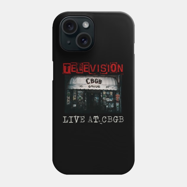 television live at cbgb Phone Case by kusuka ulis