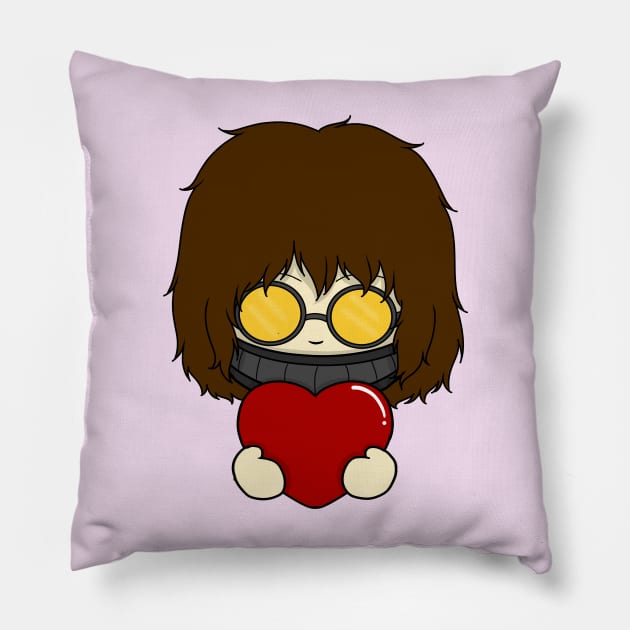 ticci toby valentine chibi Pillow by LillyTheChibi