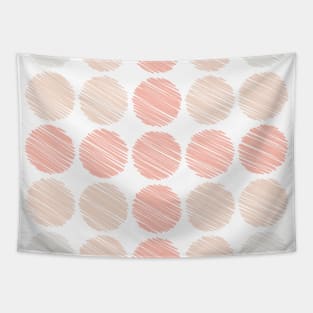 Scribbled Polka Dots pattern Tapestry