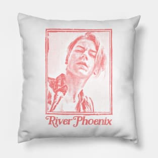 River Phoenix - 90s Style Retro Design Pillow