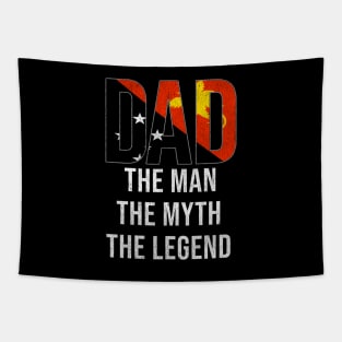 Papua New Guinean Dad The Man The Myth The Legend - Gift for Papua New Guinean Dad With Roots From Papua New Guinean Tapestry