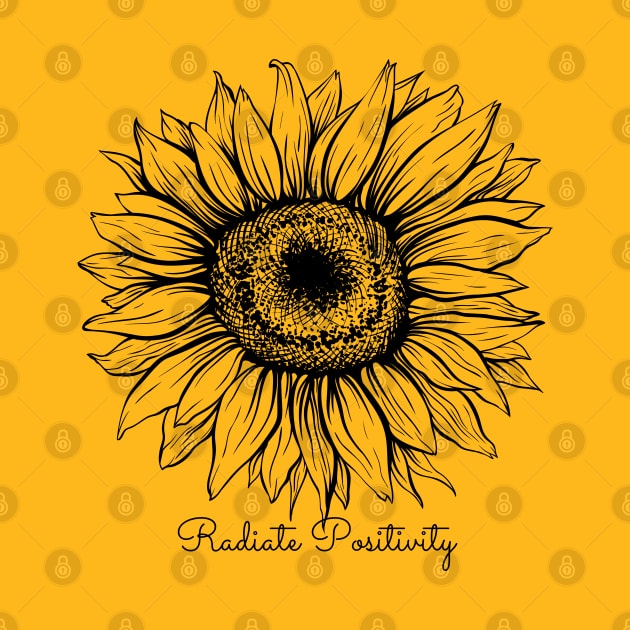 Radiate Positivity Sunflower by Hello Sunshine