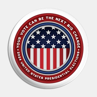 United States Presidential Election - 2024 Pin