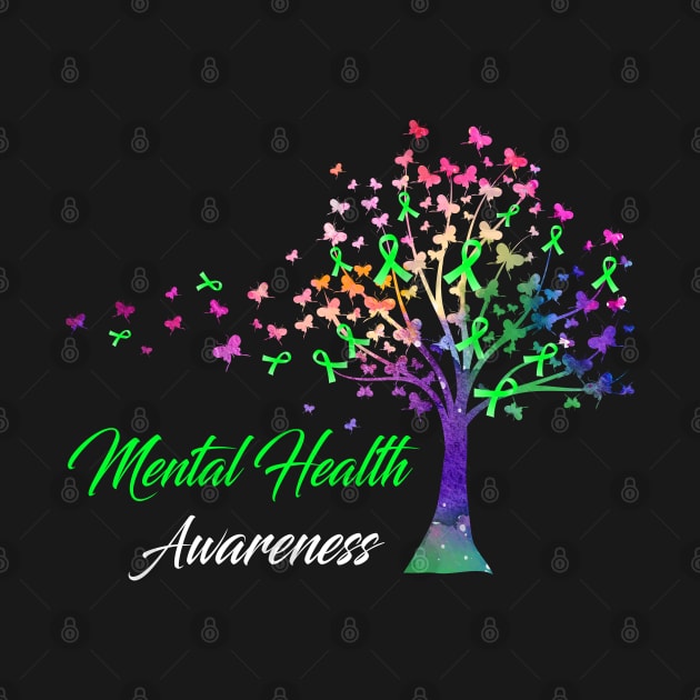 Tree Ribbons Mental Health Awareness Support Mental Health Warrior Gifts by ThePassion99