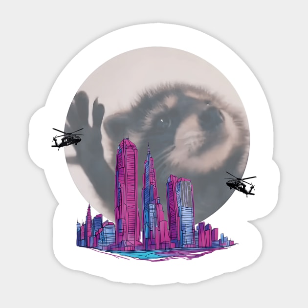 Pedro Racoon Dance Popular Meme - Pedro Racoon Dance - Sticker | TeePublic