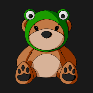 Frog Hat Teddy Bear T-Shirt