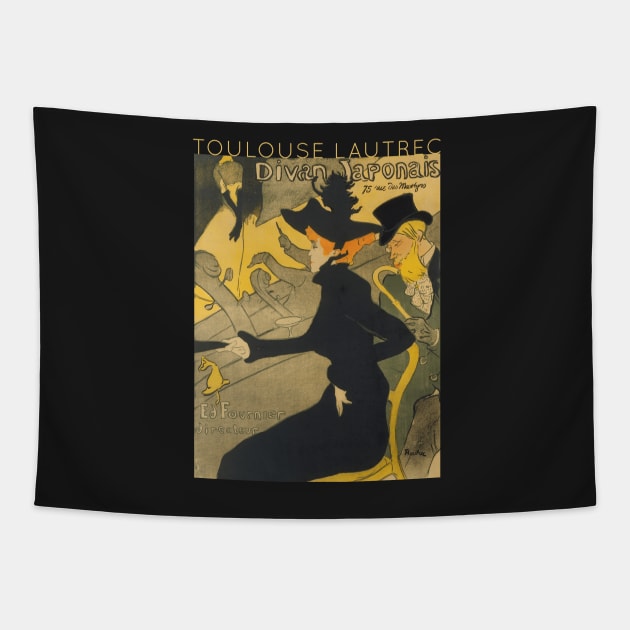 Toulouse Lautrec - Divan Japonais Tapestry by TwistedCity