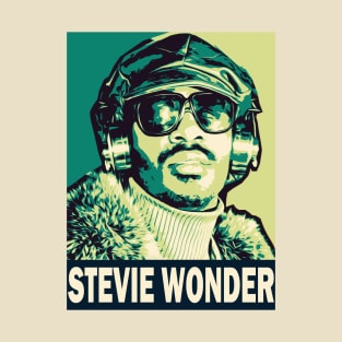 Stevie Wonder || Pop Art Poster T-Shirt