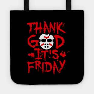 Thank God it's friday the 13th - TGIF Halloween Tote