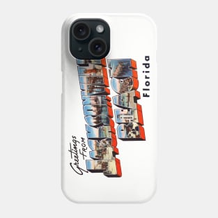 Greetings from Jacksonville Beach Florida Phone Case