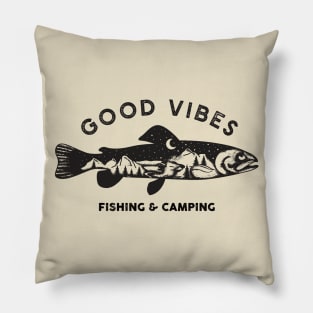 Good Vibes Fishing & Camping Pillow