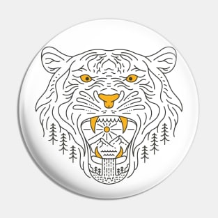 Wild Tiger and Wild Nature Pin