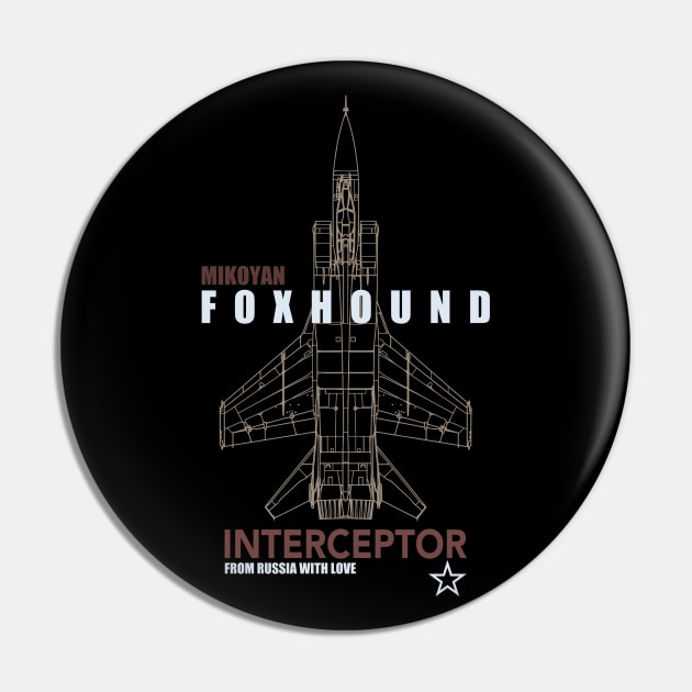 Mig-31 Foxhound Pin by TCP