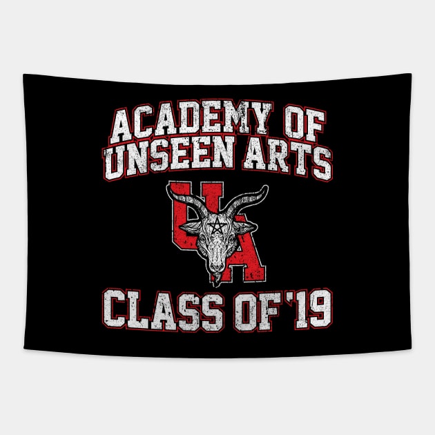 Academy of Unseen Arts Class of 19 Tapestry by huckblade