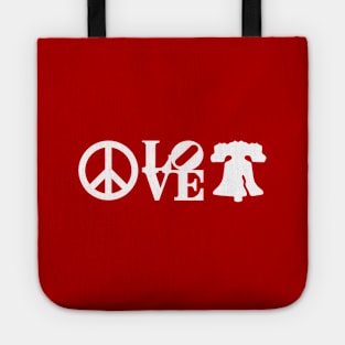 Peace Love Liberty Bell Philly Love Philadelphia PA Special Tote