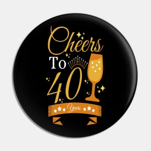 Cheers to 40 years Pin