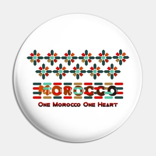 Morocco DNA One Morocco One Heart Proud Morish Pin