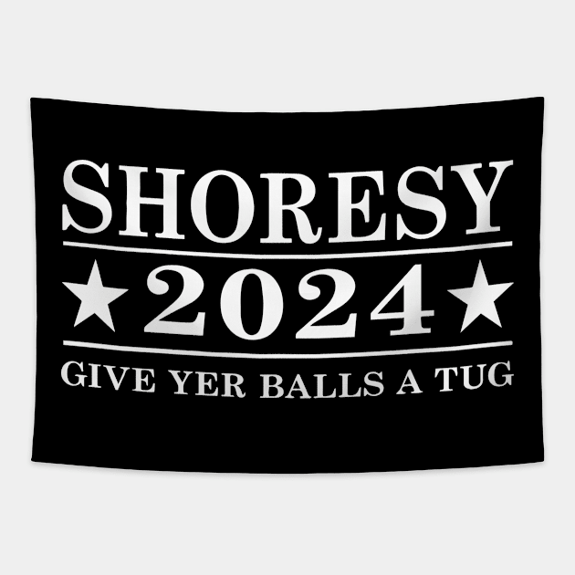 Shoresy 2024 Give Your Balls A Tug Tapestry by Jsimo Designs