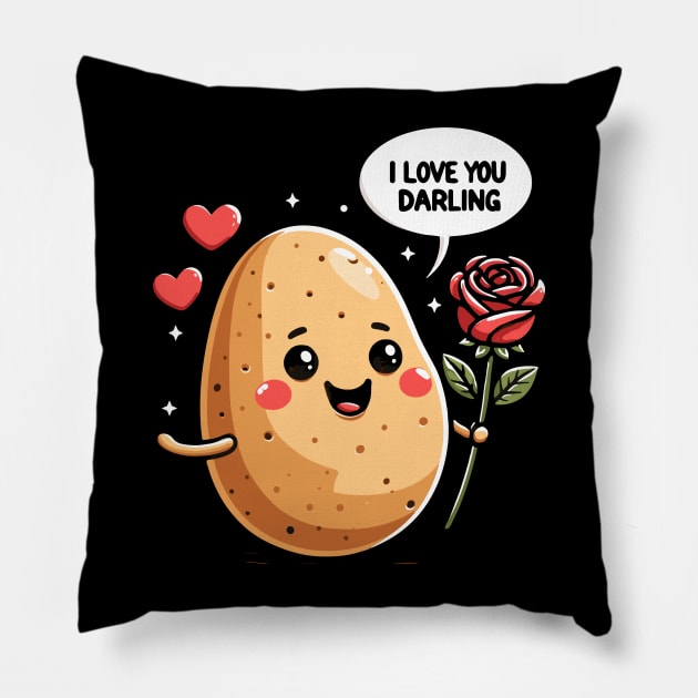 I love you darling-valentine Pillow by Rizstor