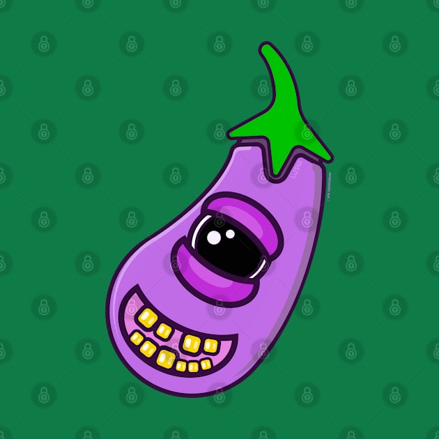 Happy Eggplant by LaughingGremlin