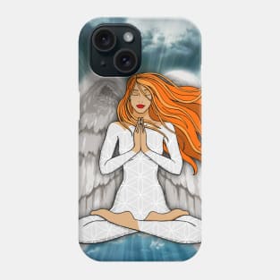 Woman Guardian Angel Phone Case