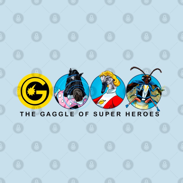 The Gaggle Of Super Heroes by ThirteenthFloor