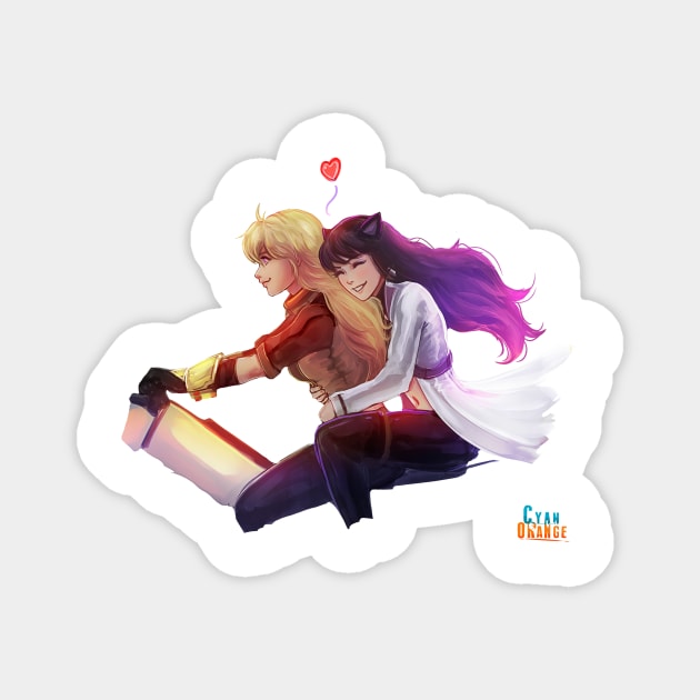 Bumbleby - Yang & Blake Magnet by Cyan-Orange