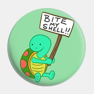 Angry Turtle Pin