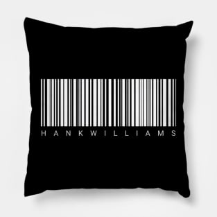 hank williams barcod v1 Pillow