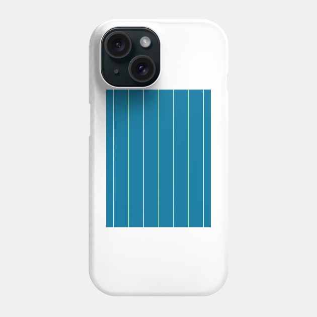 Norwich City 2021 Away Teal White and Yellow Pinstripes Phone Case by Culture-Factory