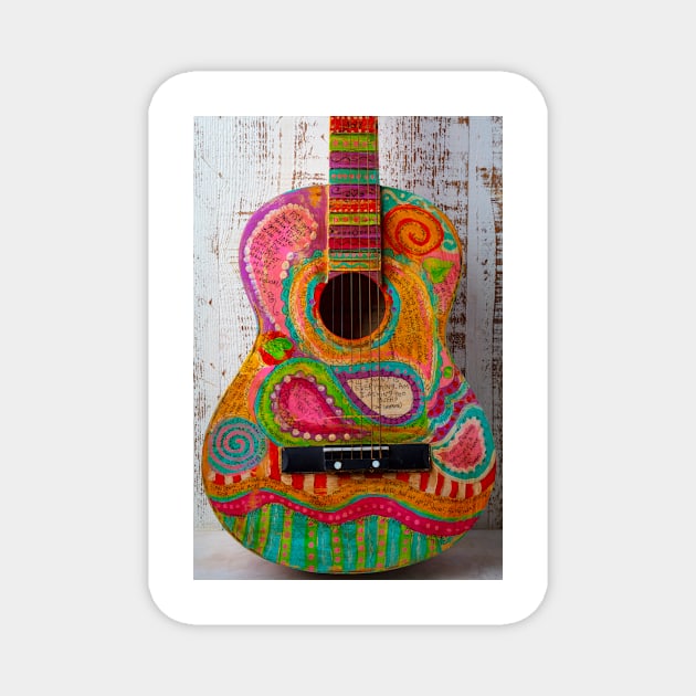 Poetry Guitar Magnet by photogarry