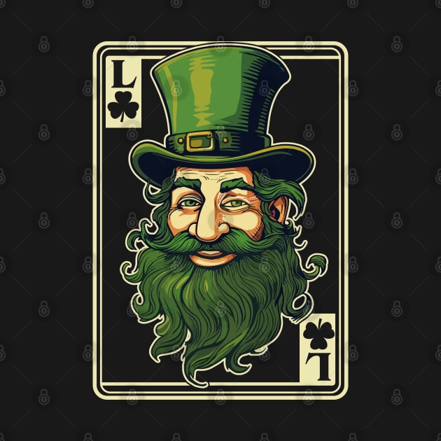 Leprechaun Shamrock Card St Paddys Day Festival by Apocatnipse Meow