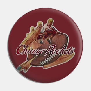 Chicago Rockets Football Team Pin