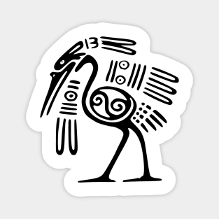 Tribal Crane Mexico Magnet